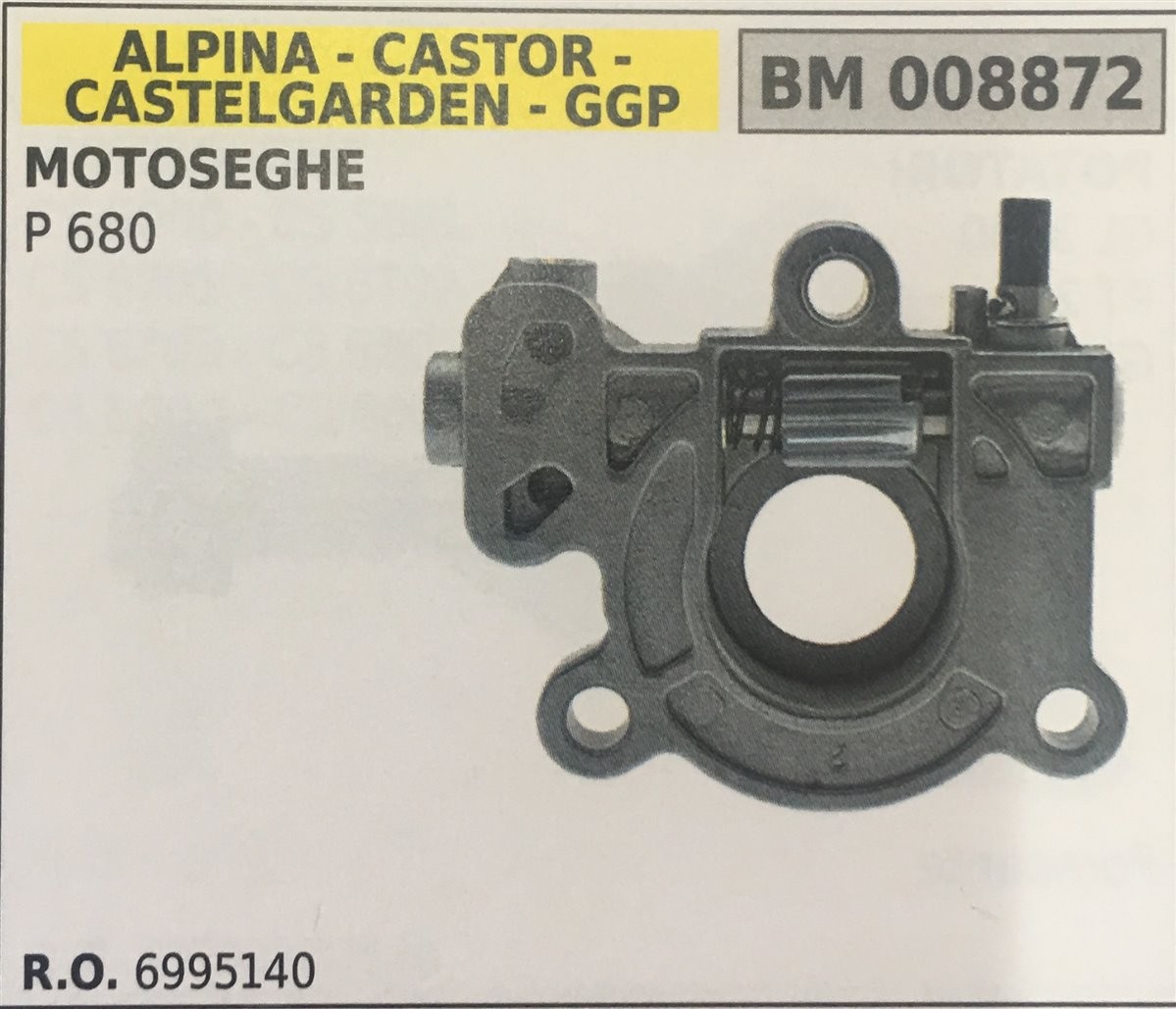POMPA OLIO BRUMAR ALPINA - CASTOR -CASTELGARDEN - GGP MOTOSEGHE P 680