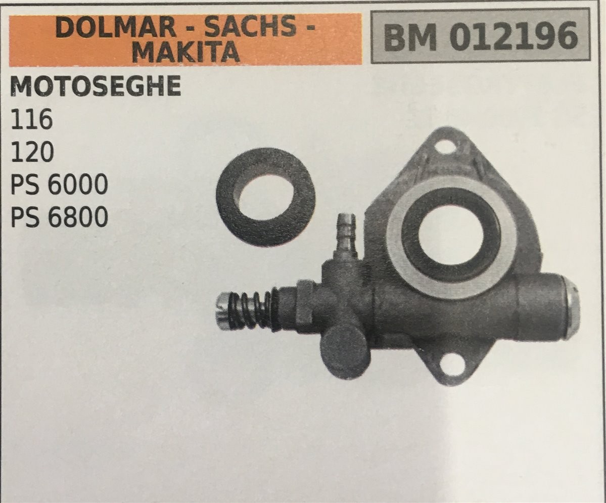 POMPA OLIO BRUMAR DOLMAR - SACHS - MAKITA MOTOSEGHE 116 120 PS 6000 PS 6800