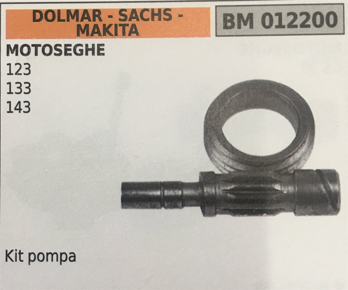 POMPA OLIO BRUMAR DOLMAR - SACHS - MAKITA MOTOSEGHE 123 133 143   kit pompa