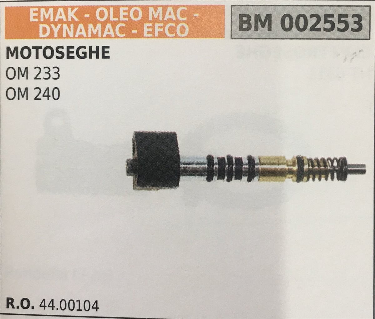 POMPA OLIO BRUMAR EMAK - OLEO MAC - DYNAMAC - EFCO ELETTROSEGHE OM 233 OM 240