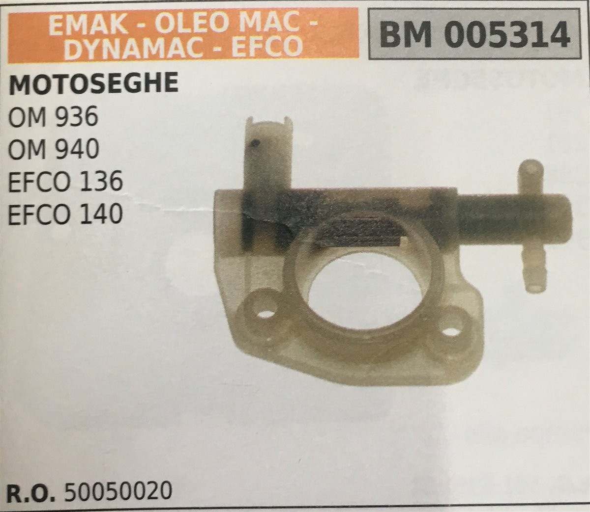 POMPA OLIO BRUMAR EMAK - OLEO MAC - DYNAMAC - EFCO MOTOSEGHE OM 936 OM 940 EFCO 136 EFCO 140