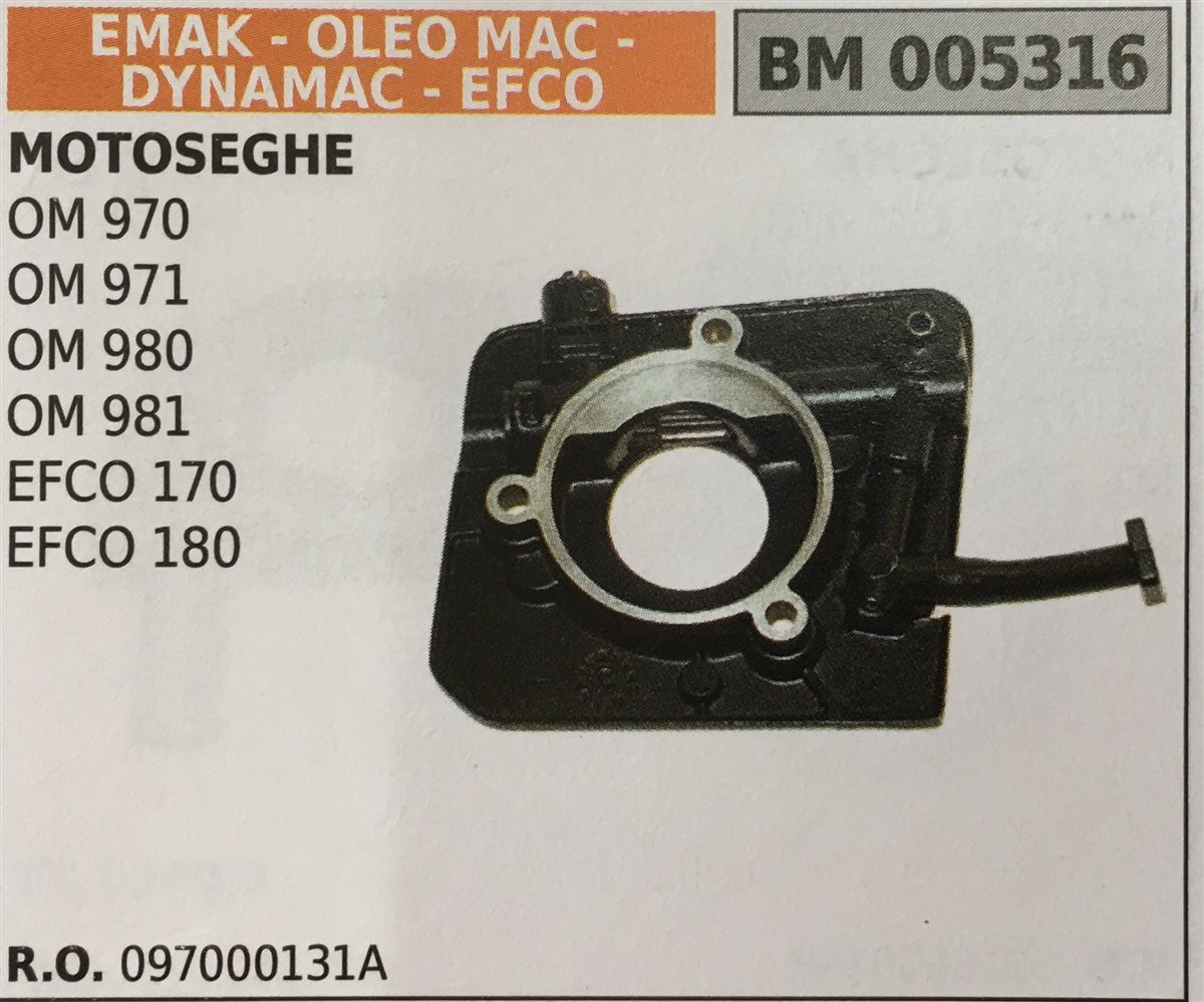POMPA OLIO BRUMAR EMAK - OLEO MAC - DYNAMAC - EFCO MOTOSEGHE OM 970 OM 971 OM 980 OM 981 EFCO 170 EFCO 180