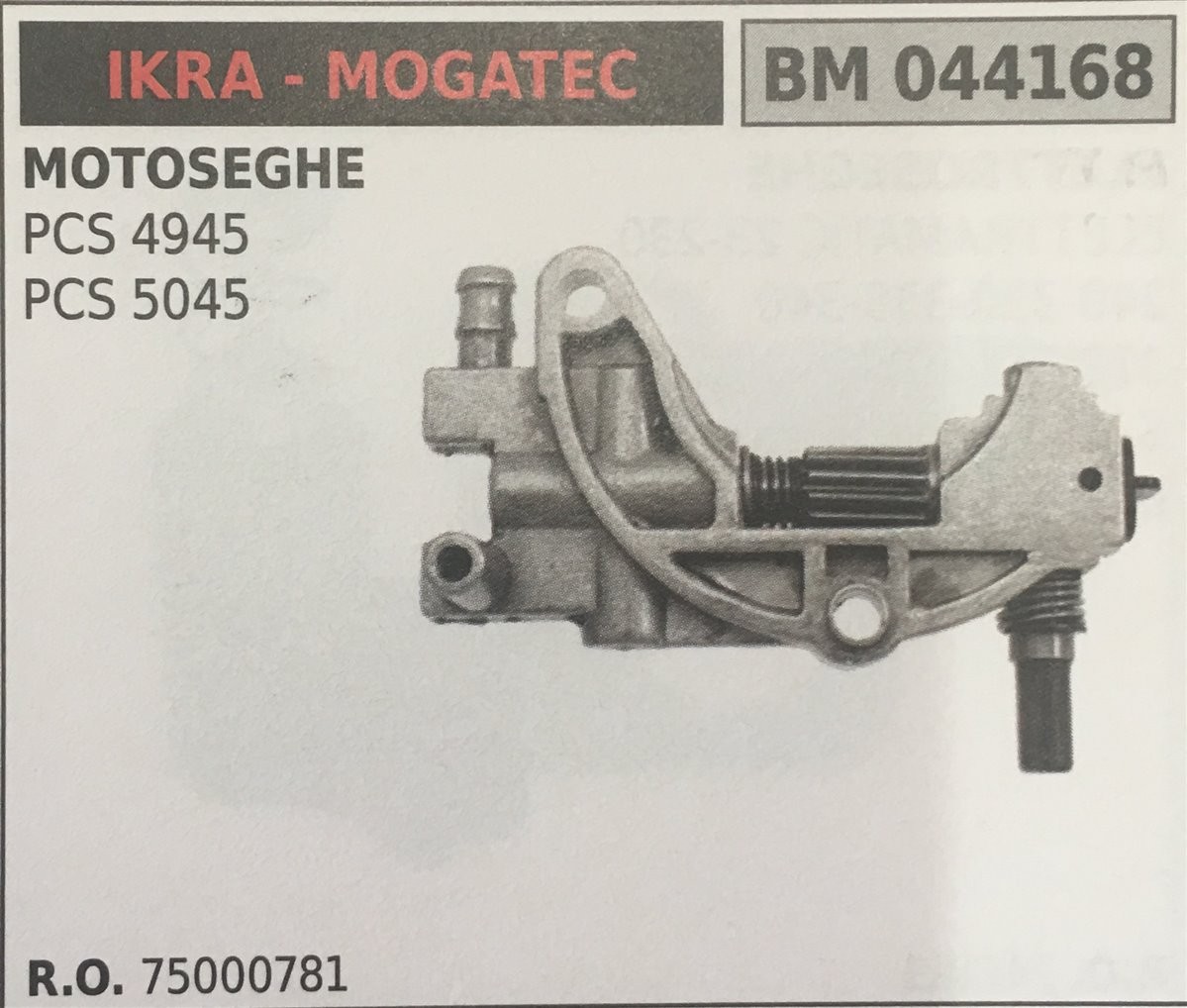 POMPA OLIO BRUMAR IKRA - MOGATEC MOTOSEGHE PCS 4945 PCS 5045