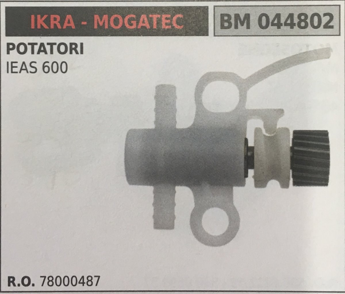 POMPA OLIO BRUMAR IKRA - MOGATEC POTATORI IEAS 600