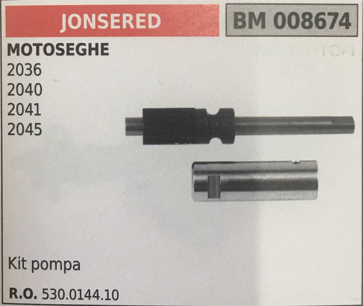 POMPA OLIO BRUMAR JONSERED MOTOSEGHE 2036 2040 2041 2045   kit pompa