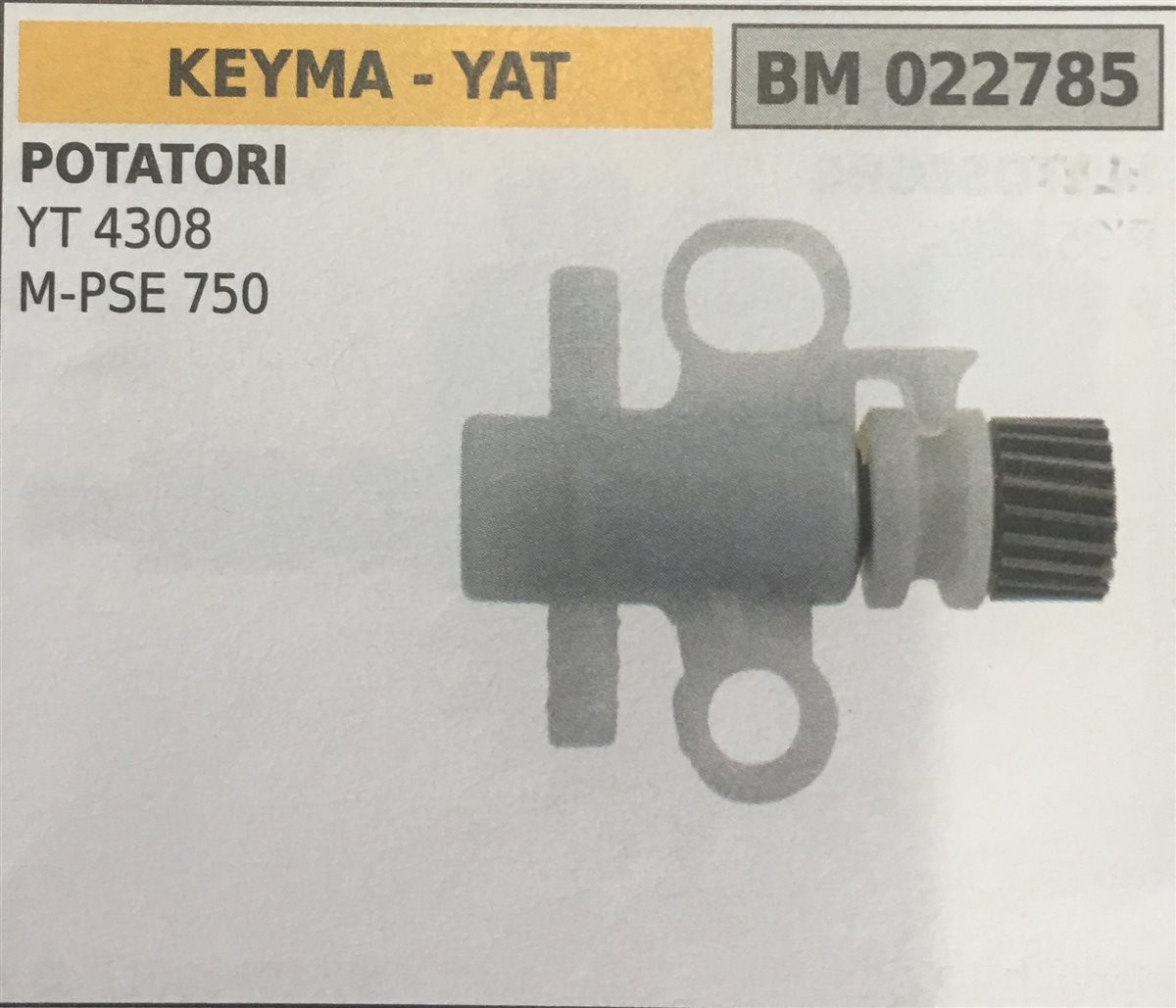 POMPA OLIO BRUMAR KEYMA - YAT POTATORI YT 4308 M-PSE 750