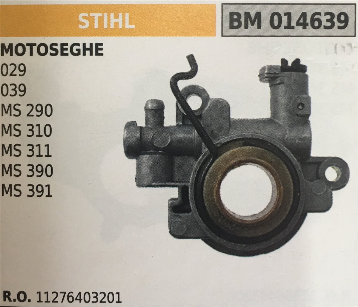 POMPA OLIO BRUMAR STIHL MOTOSEGHE 029 039 MS 290 MS 310 MS 311 MS 390 MS 391