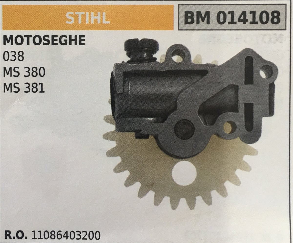 POMPA OLIO BRUMAR STIHL MOTOSEGHE 038 MS 380 MS 381