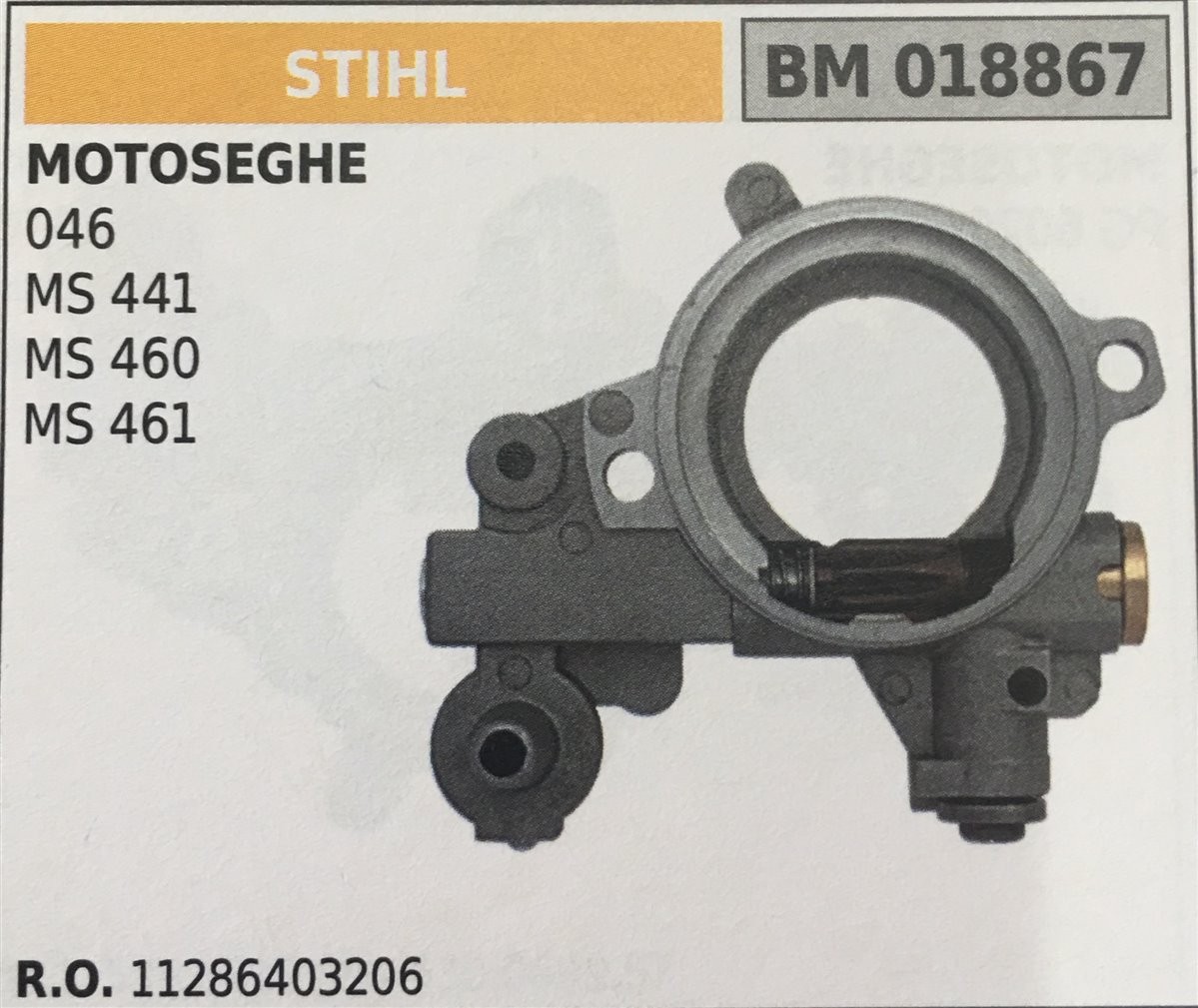 POMPA OLIO BRUMAR STIHL MOTOSEGHE 046 MS 441 MS 460 MS 461