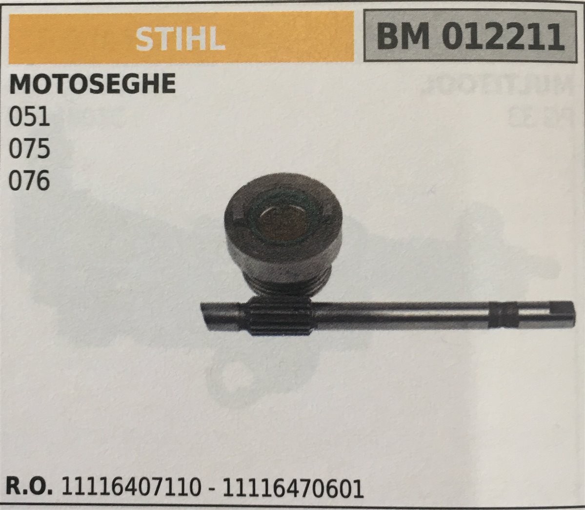 POMPA OLIO BRUMAR STIHL MOTOSEGHE 051 075 076