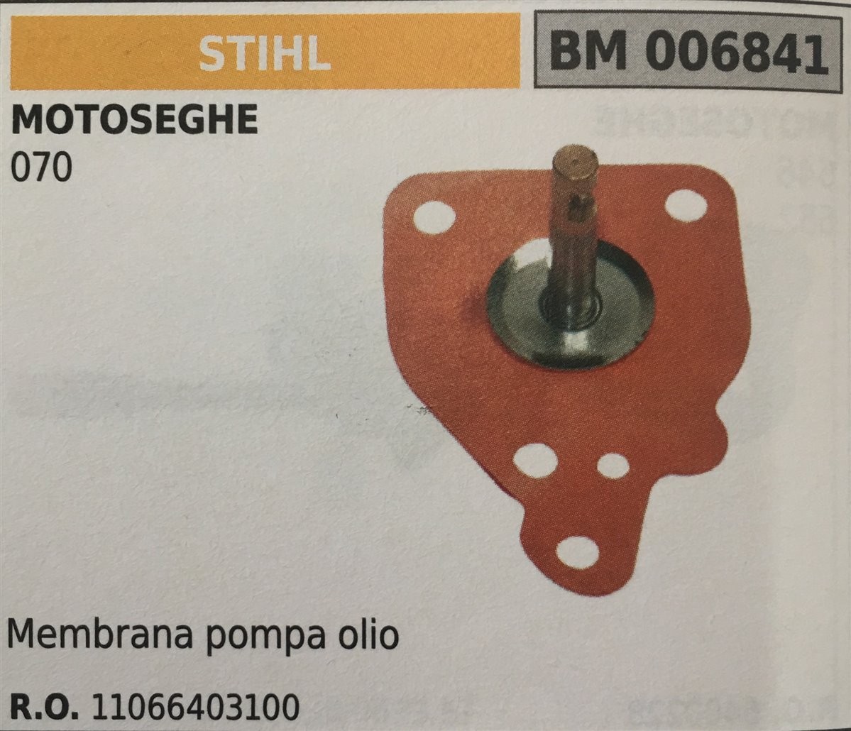 POMPA OLIO BRUMAR STIHL MOTOSEGHE 070   membrana pompa olio