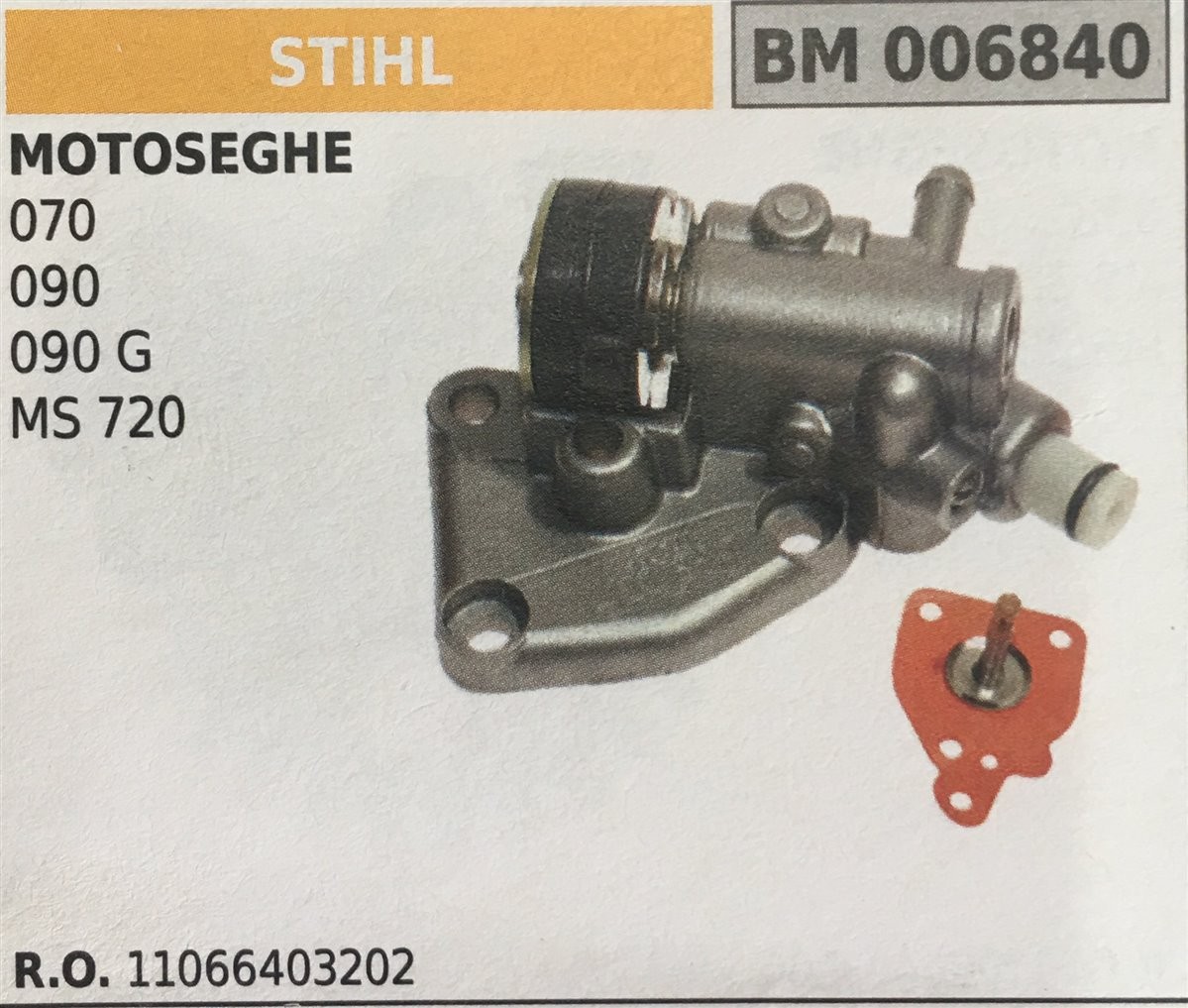 POMPA OLIO BRUMAR STIHL MOTOSEGHE 070 090 090 G  MS 720 