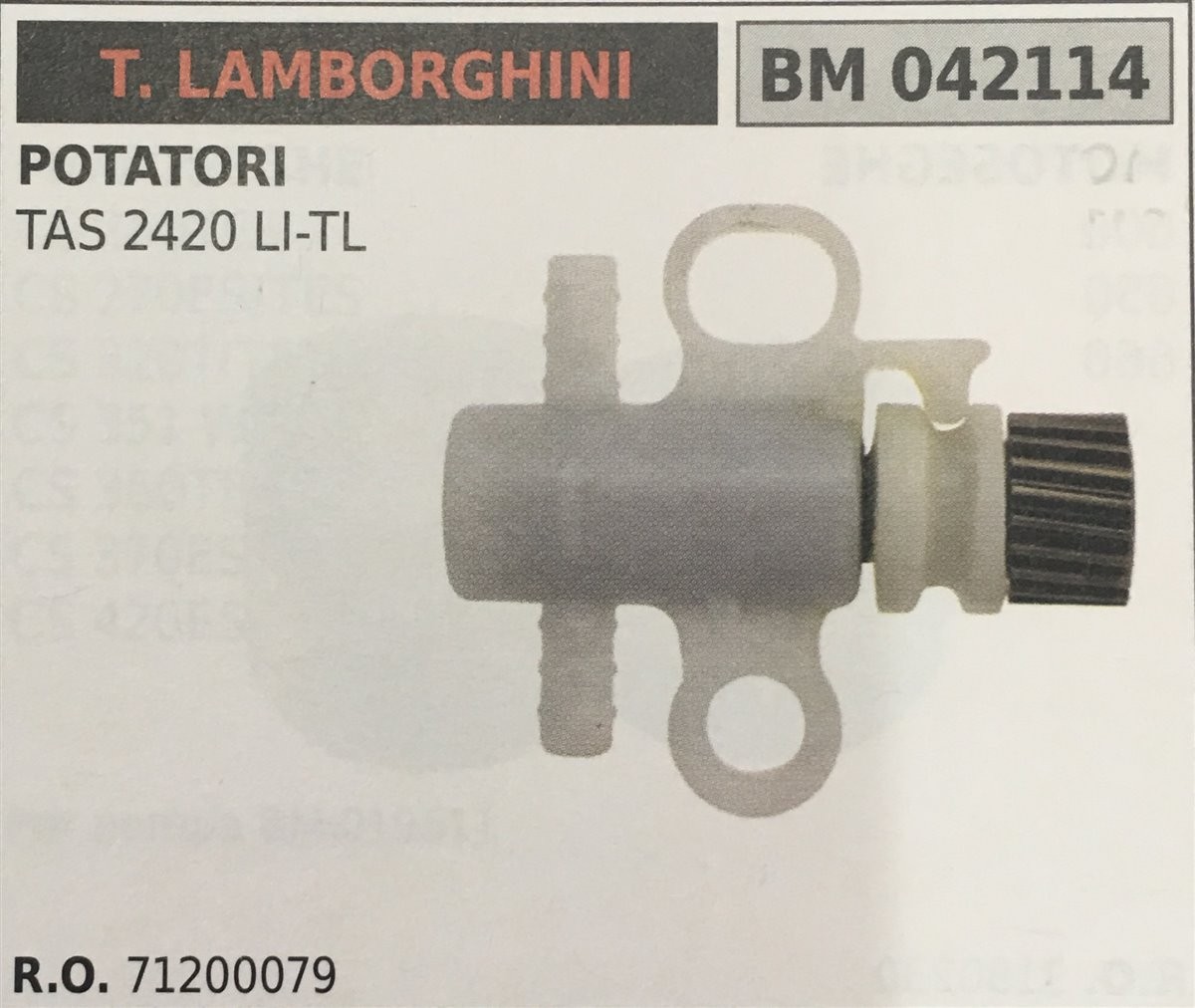 POMPA OLIO BRUMAR T. LAMBORGHINI POTATORI TAS 2420 LI-TL