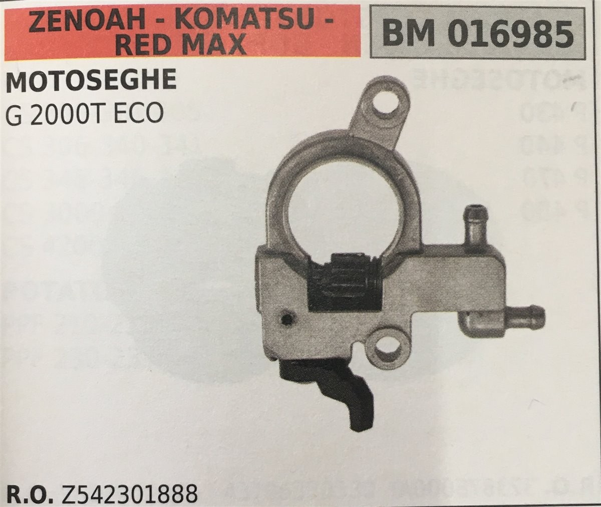 POMPA OLIO BRUMAR ZENOAH - KOMATSU - RED MAX MOTOSEGHE G 2000T ECO
