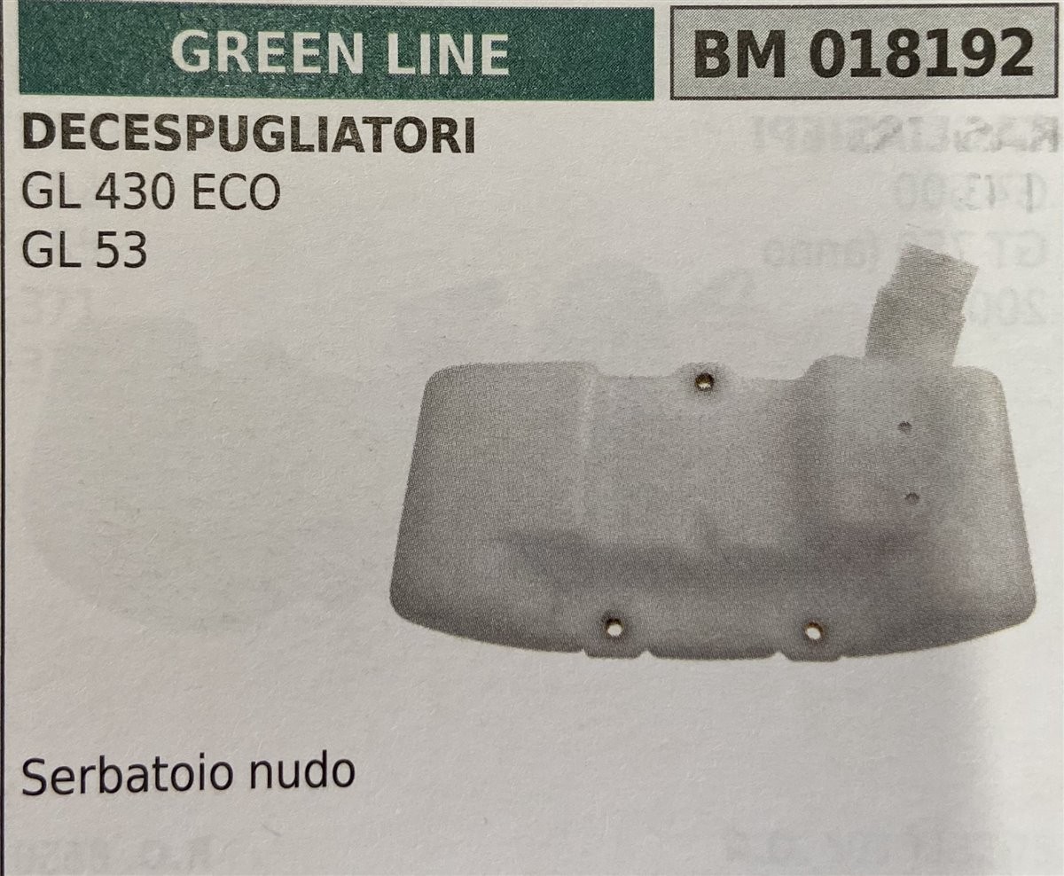 BRUMAR SERBATOIO GREEN LINE DECESPUGLIATORI GL 430 ECO GL 53  Serbatoio nudo