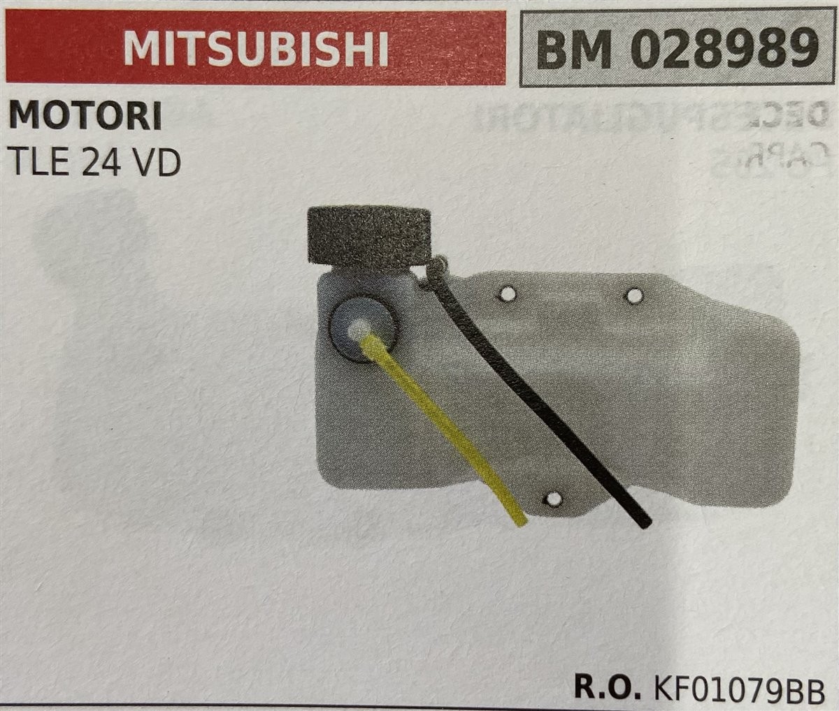 BRUMAR SERBATOIO MITSUBISHI MOTORI TLE 24VD  R.O. KF01079BB