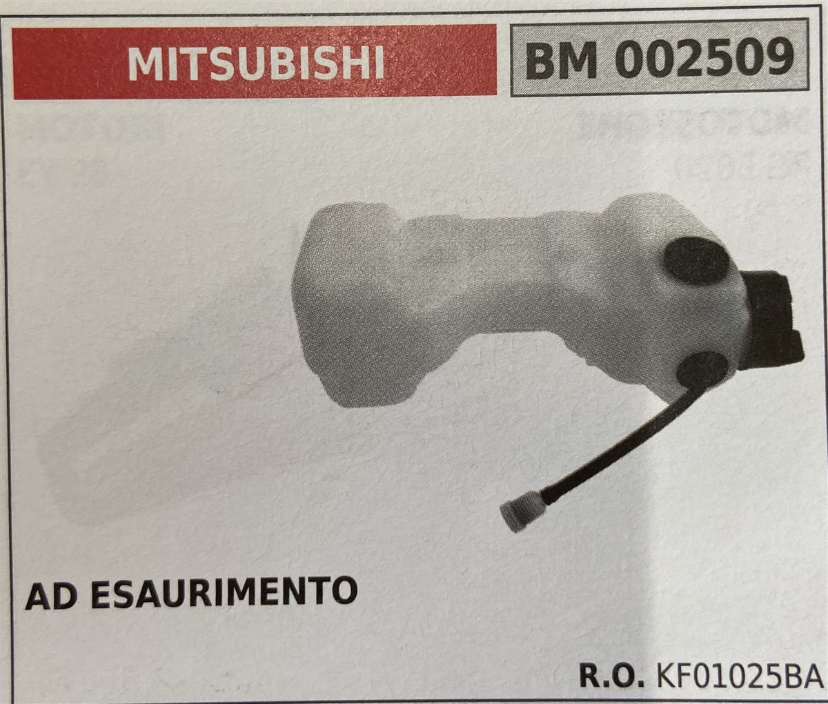 BRUMAR SERBATOIO MITSUBISHI  AD ESAURIMENTO  R.O. KF01025BA