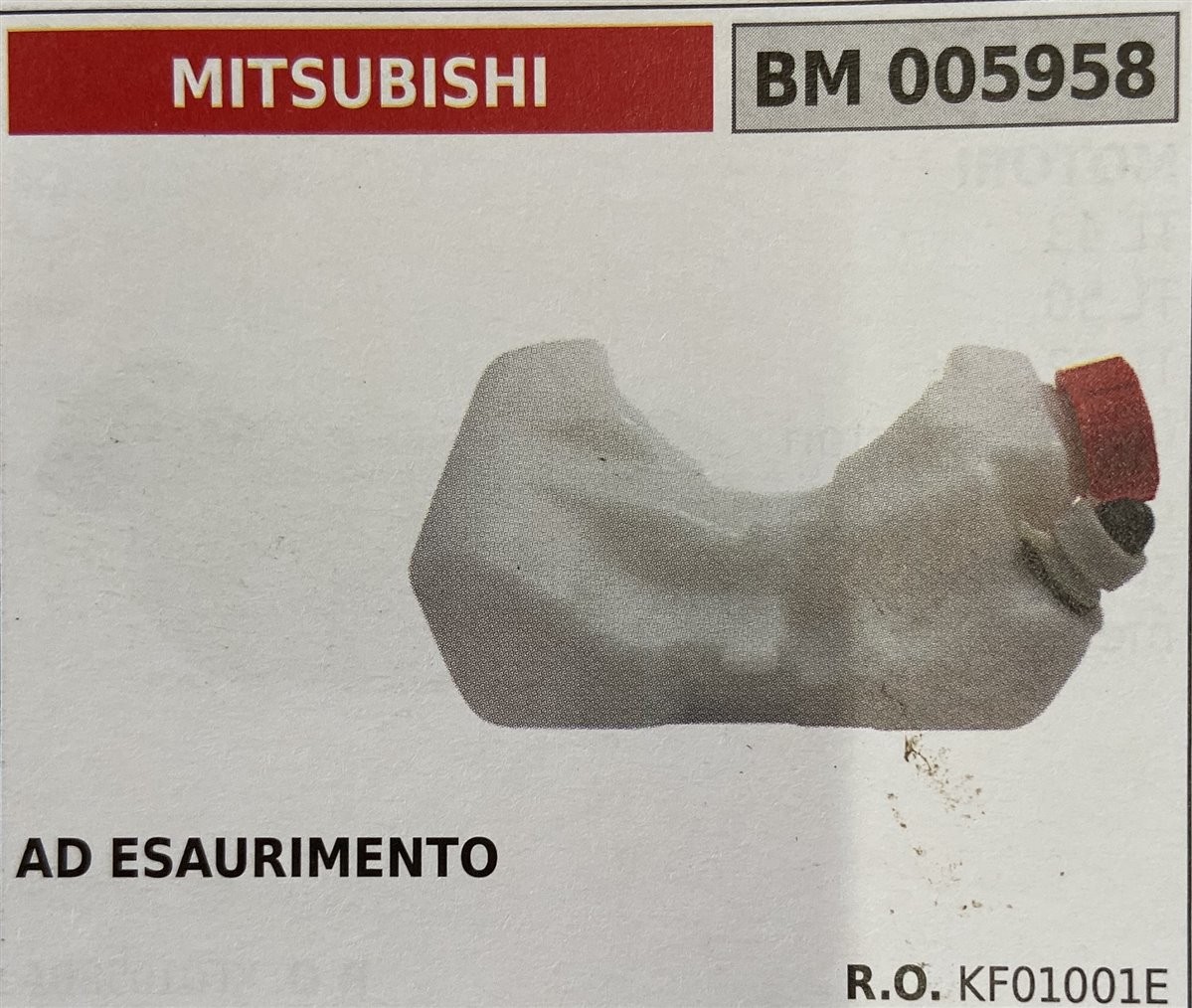 BRUMAR SERBATOIO MITSUBISHI  AD ESAURIMENTO  R.O. KF01001E