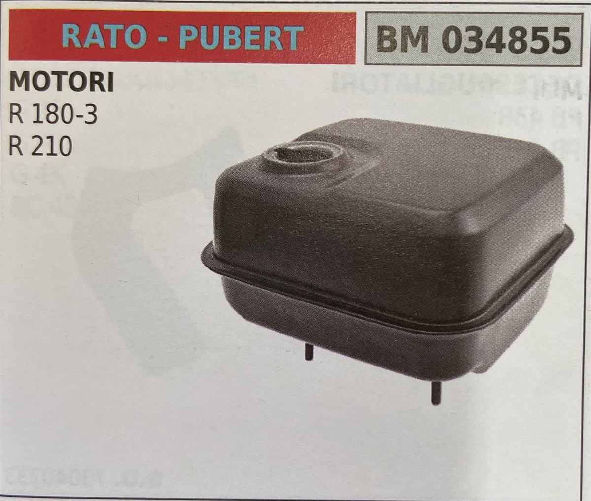 BRUMAR SERBATOIO RATO - PUBERT MOTORI R 180-3 R 210