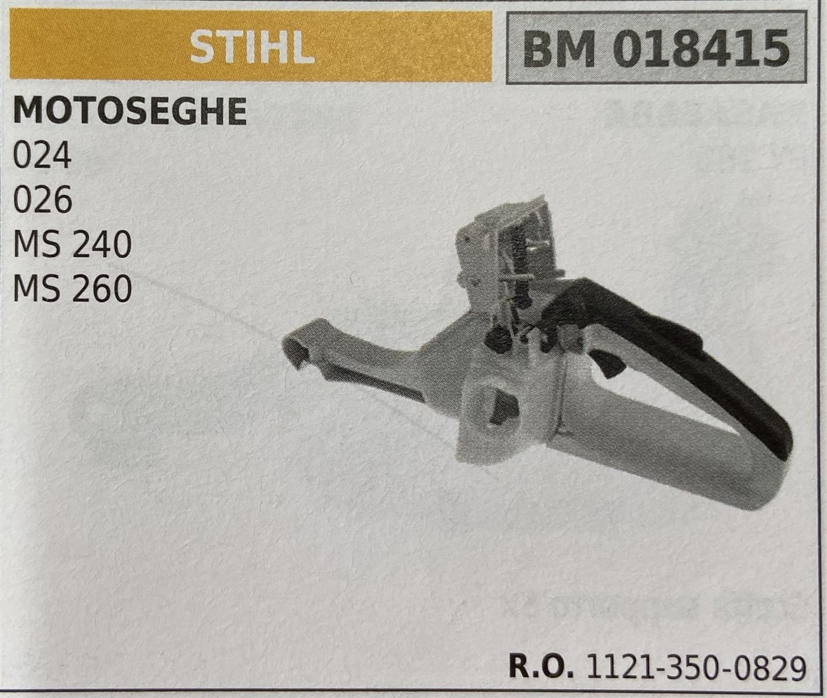BRUMAR SERBATOIO STIHL MOTOSEGHE 024 026 MS 240 MS 260  R.O. 1121-350-0829