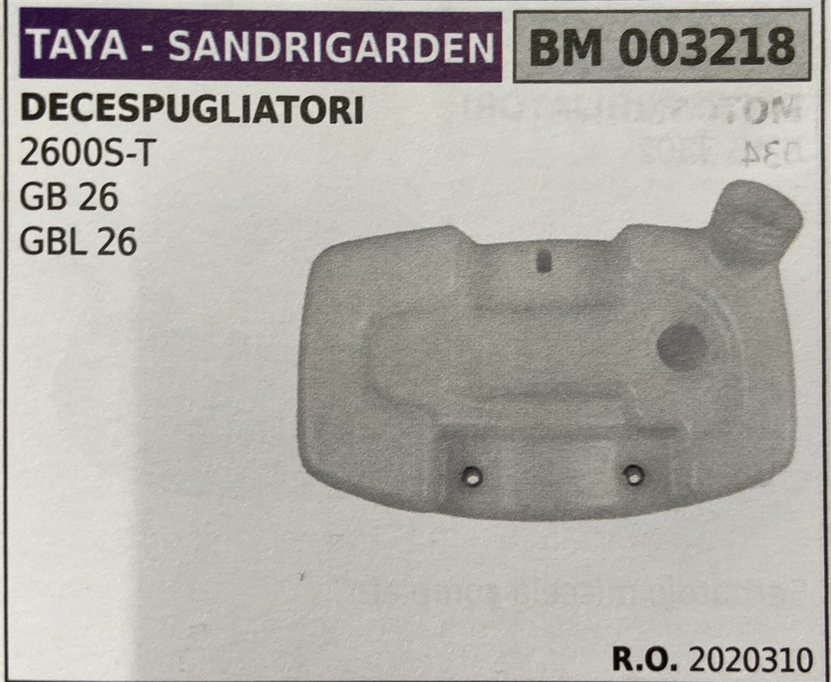 BRUMAR SERBATOIO TAYA - SANDRIGARDEN DECESPUGLIATORI 2600S-T GB 26 GBL 26  R.O. 2020310