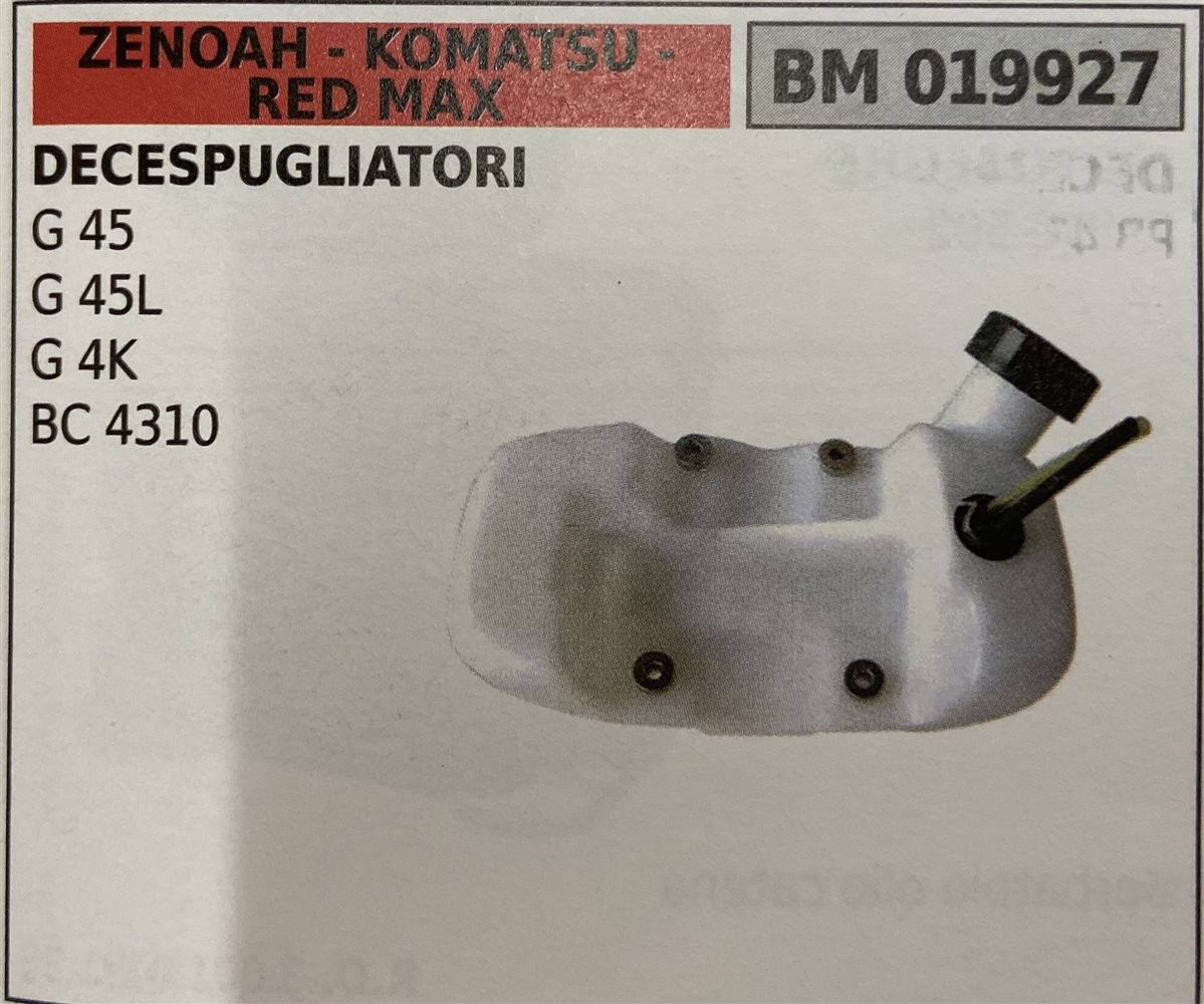 BRUMAR SERBATOIO ZENOAH - KOMATSU - RED MAX DECESPUGLIATORI G 45 G 45L G 4K BC 4310