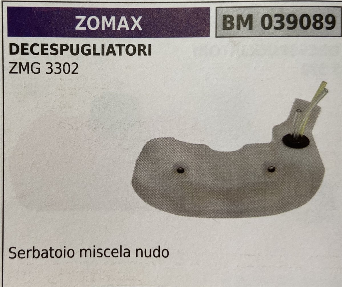 BRUMAR SERBATOIO ZOMAX DECESPUGLIATORI ZMG 3302  Serbatoio miscela nudo