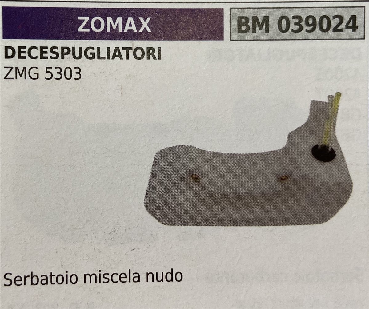 BRUMAR SERBATOIO ZOMAX DECESPUGLIATORI ZMG 5303  Serbatoio miscela nudo