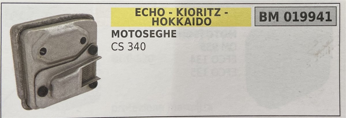 BRUMAR MARMITTA ECHO - KIORITZ - HOKKAIDO  MOTOSEGHE CS 340  R.O. -