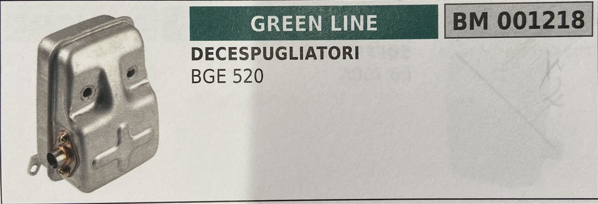 BRUMAR MARMITTA GREEN LINE   DECESPUGLIATORI BGE 520  R.O. -