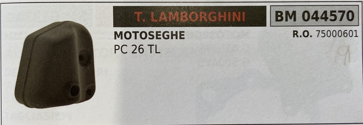 BRUMAR MARMITTA T. LAMBORGHINI  MOTOSEGHE PC 26 TL  R.O. 75000601