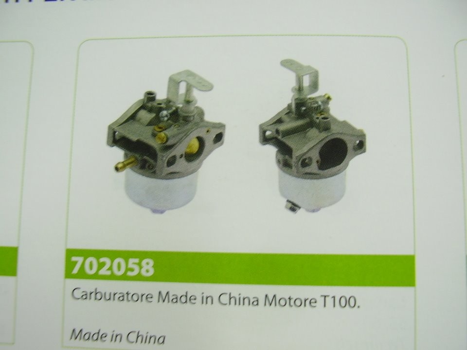CARBURATORE MADE IN CHINA MOTORE T100 4T