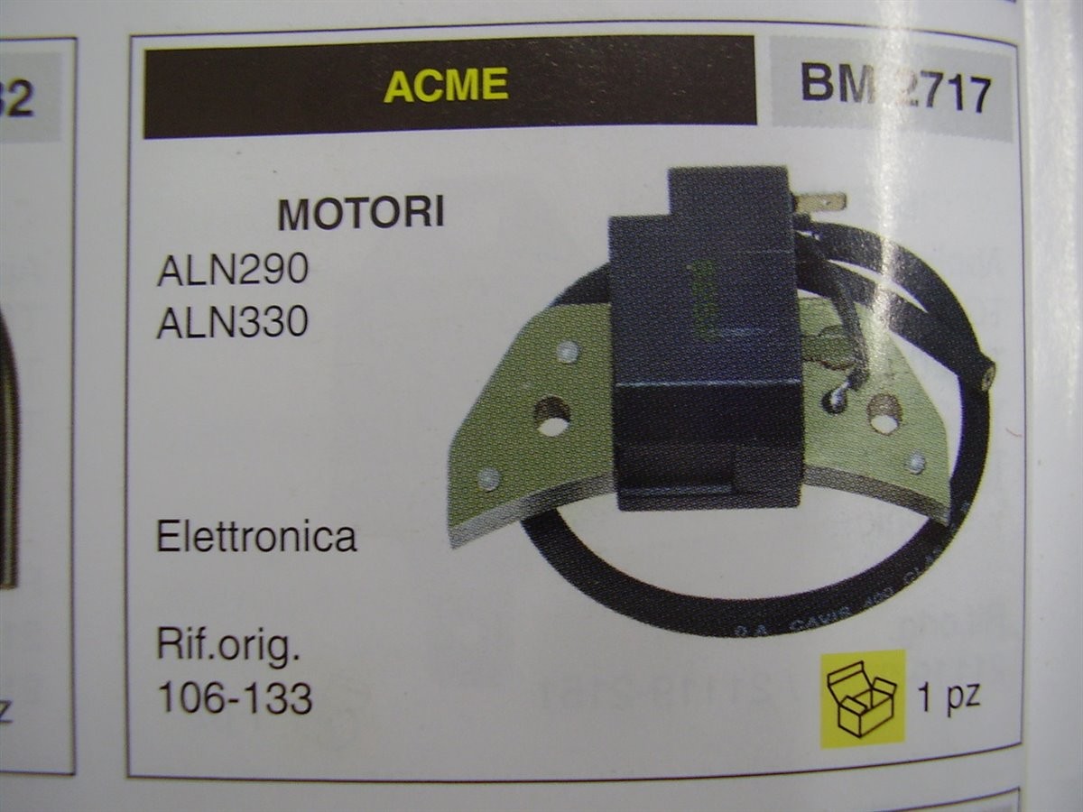 BOBINA ACCENSIONE ACME. ALN 290-ALN330