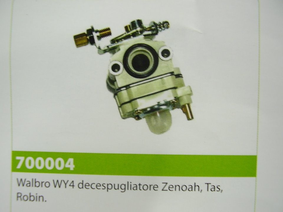 CARBURATORE DECESPUGLIATORE WALBRO WY4 - ZENOAH - TAS - ROBIN