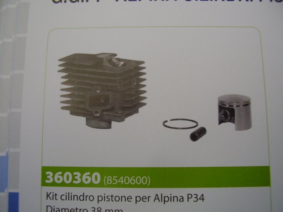 CILINDRO COMPLETO PER ALPINA P34 DIAMETRO 38MM