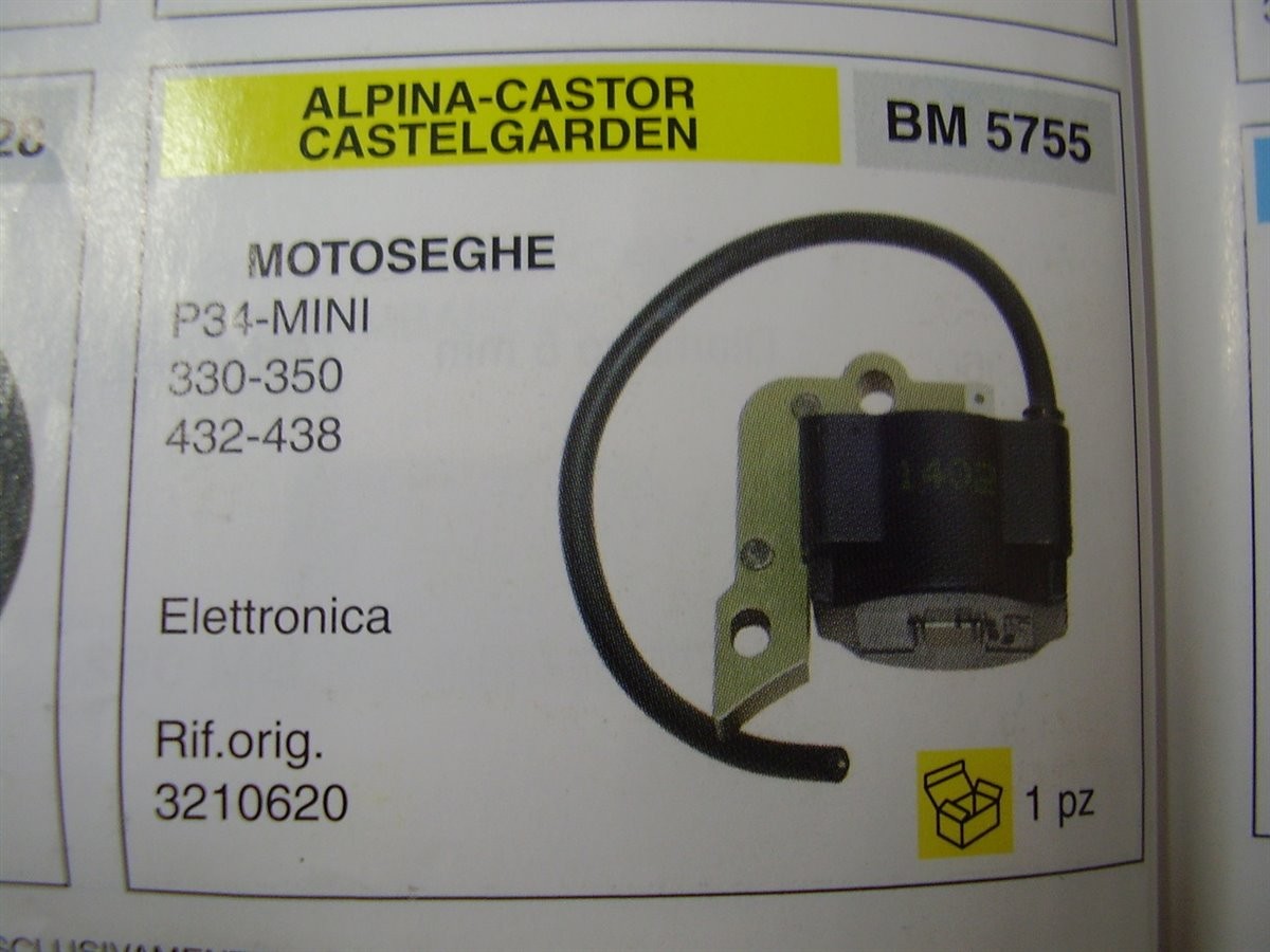 BOBINA  ACCENSIONE DECESPUGLIATORI ALPINA 34 - 40-ELETTRONICA    rif.orig 2.204.222.660