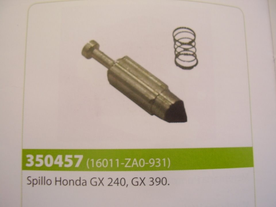 SPILLO CARBURATORE MOTORE HONDA GX 240 - GX390