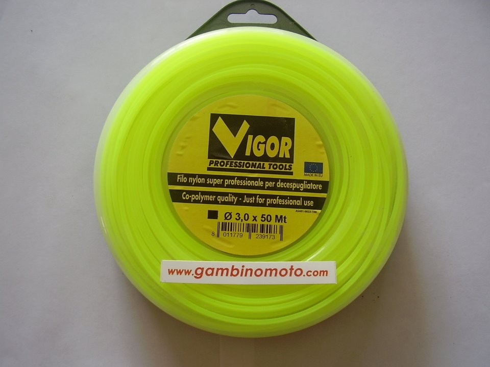 FILO DECESPUGLIATORE FILO QUADRATO DIAMETRO 3 METRI 50