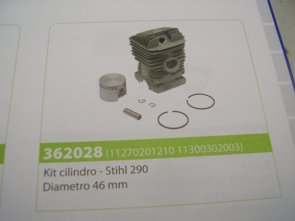CILINDRO E PISTONE STIHL 290 DIAMETRO 46 MM