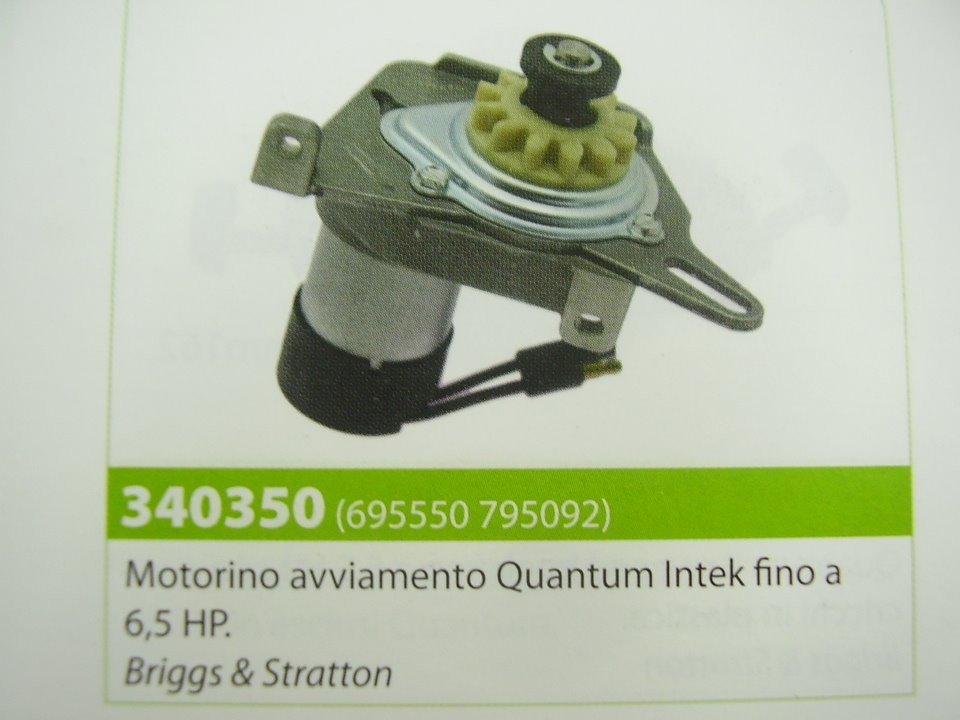 MOTORINO AVVIAMENTO BRIGGS & STRATTON QUANTUM INTEK FINO A 6,5 HP