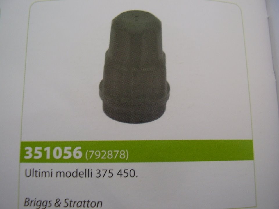 TAPPO SERBATOIO MOTORE BRIGGS & STRATTON ULTIMI MODELLI 375 - 450 