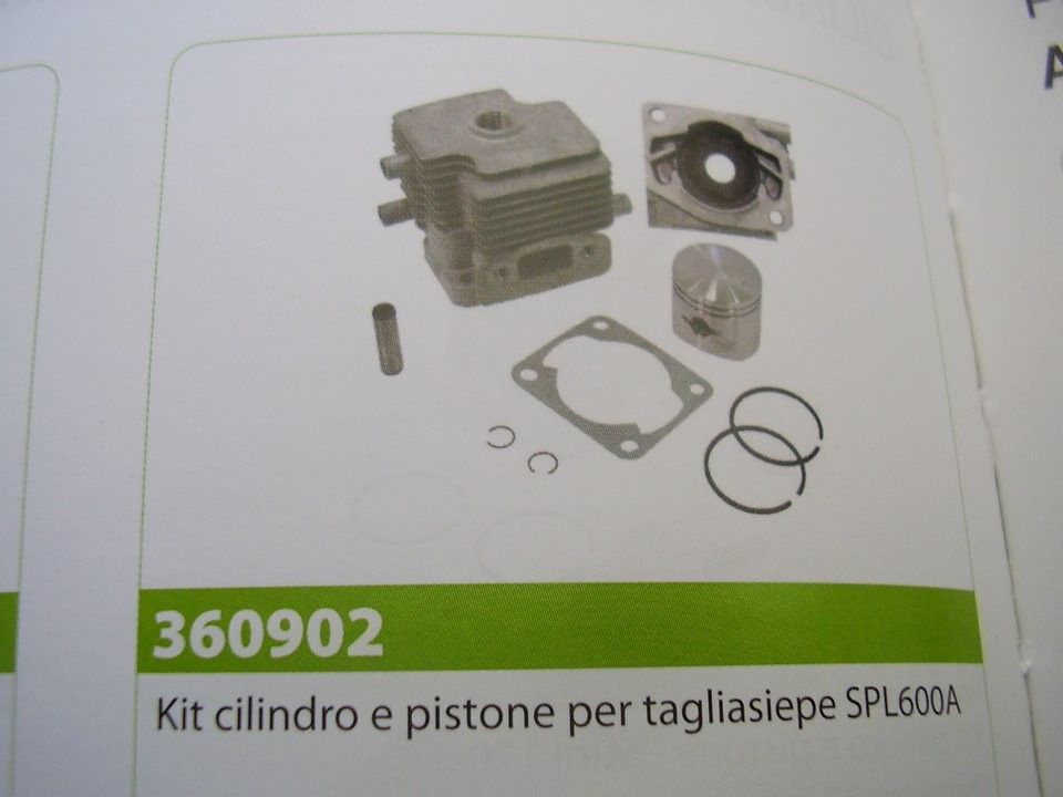 CILINDRO E PISTONE PER TAGLIASIEPE SPL600A TIPO CINESE  DIAMETRO 34MM