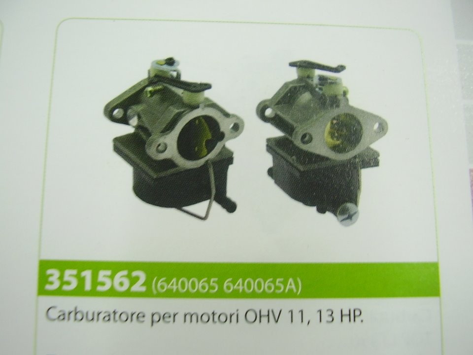 CARBURATORE MOTORE TECUMSEH PER MOTORE OHV 11 , 13 HP