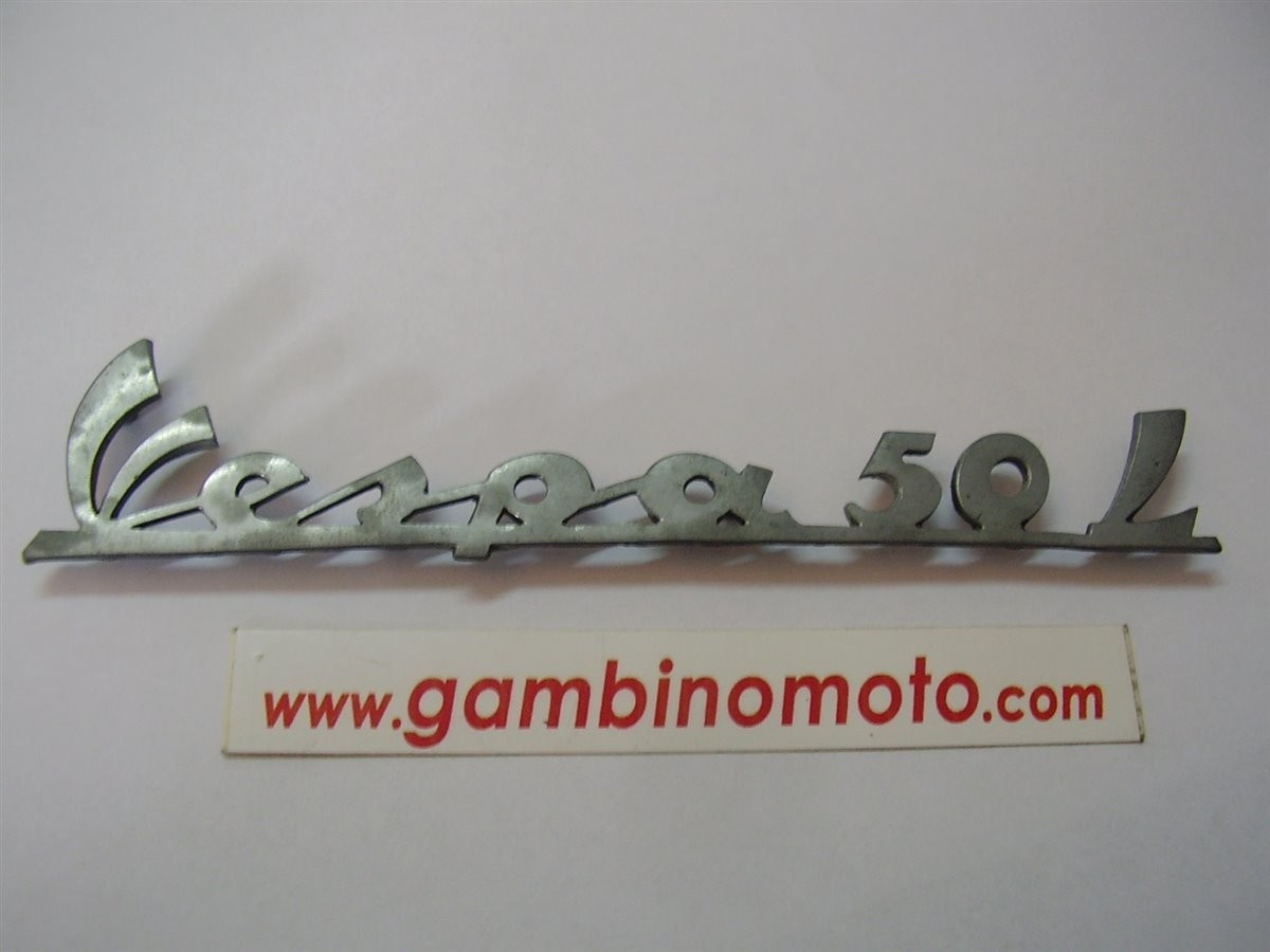 TARGHETTA POSTERIORE VESPA 50L LUNGHEZZA MM.155