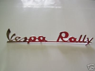 targhetta posteriore vespa rally