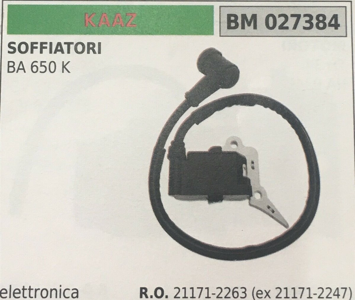 BOBINA BRUMAR ELETTRONICA KAAZ SOFFIATORI BA 650 K