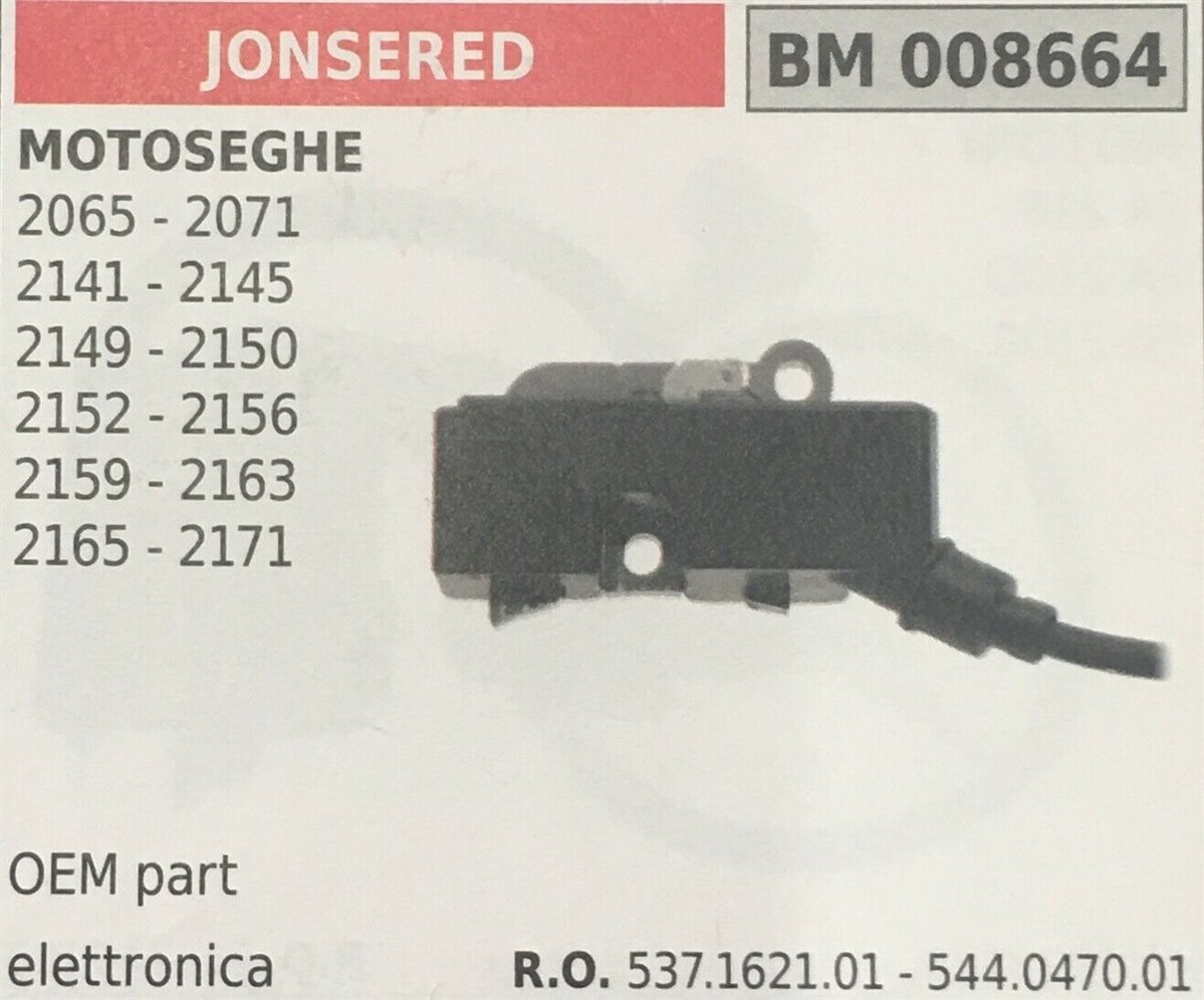 BOBINA BRUMAR ELETTRONICA JONSERED MOTOSEGHE 2065 - 2071 2141 - 2145 2149 - 2150 2152 - 2156 2159 - 2163 2165 - 2171