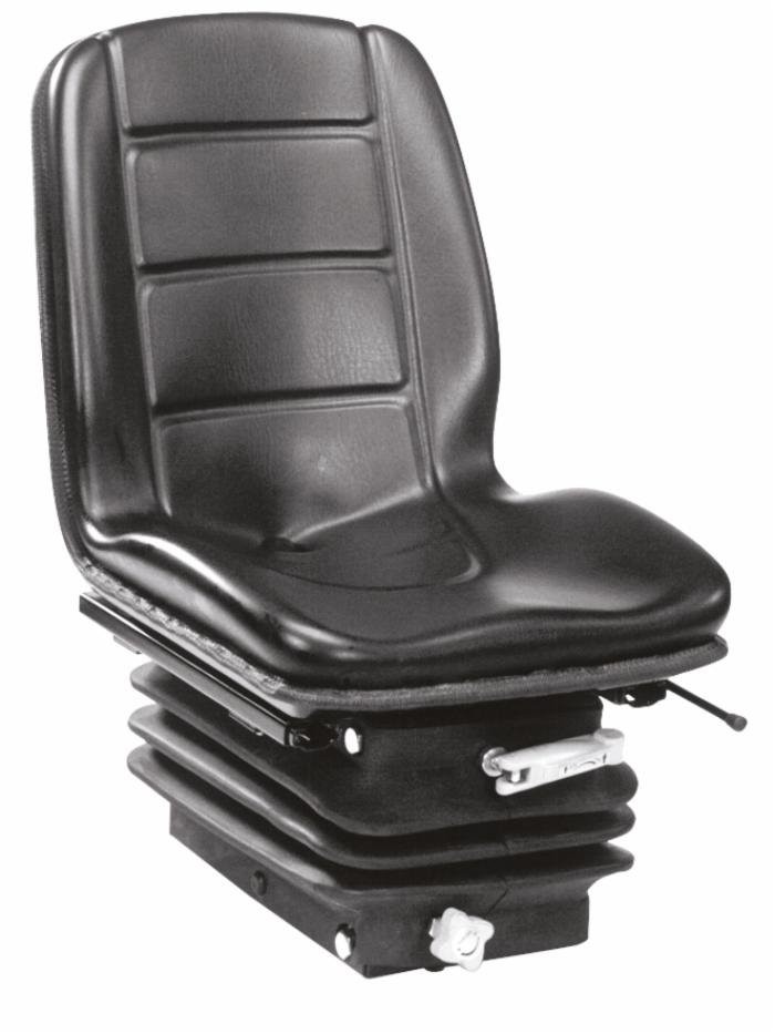 Sedile Compact con molleggio meccanico stretto con rivestimento in sky