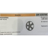 BRUMAR RUOTA RASAERBA MAORI  RASAERBA MP 4414S  coperchio esterno ruota anteriore Ø esterno 130 mm Ø interno - spessore -  R.O. G24P0000008