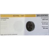 BRUMAR RUOTA RASAERBA KEYMA - YAT  RASAERBA YT 5107  Ø esterno 140 mm Ø interno 8.4 mm spessore 38 mm  R.O. 8231-510701-0000000